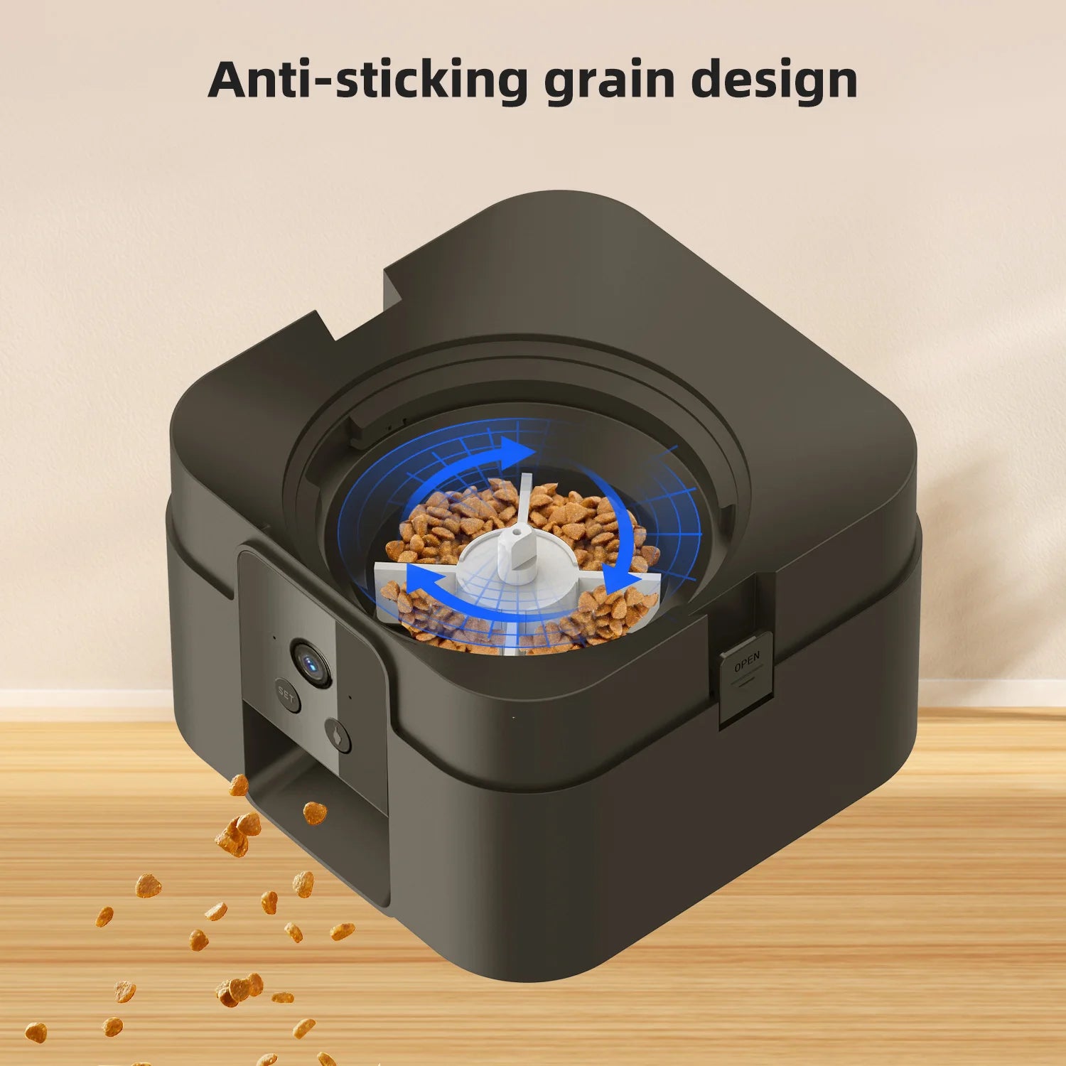 Smart Automatic Pet Feeder with Camera & App Control - 2L