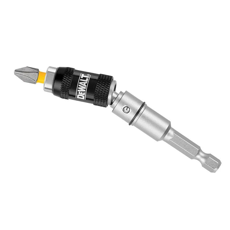 DEWALT Extreme Impact Pivoting Bit Holder 20° PZ2 - 1/4" Magnetic