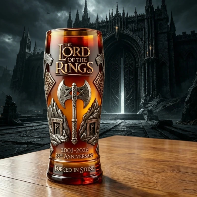 LOTR Dwarven Axe Mug - Unique Glass Beer Cup for Fans