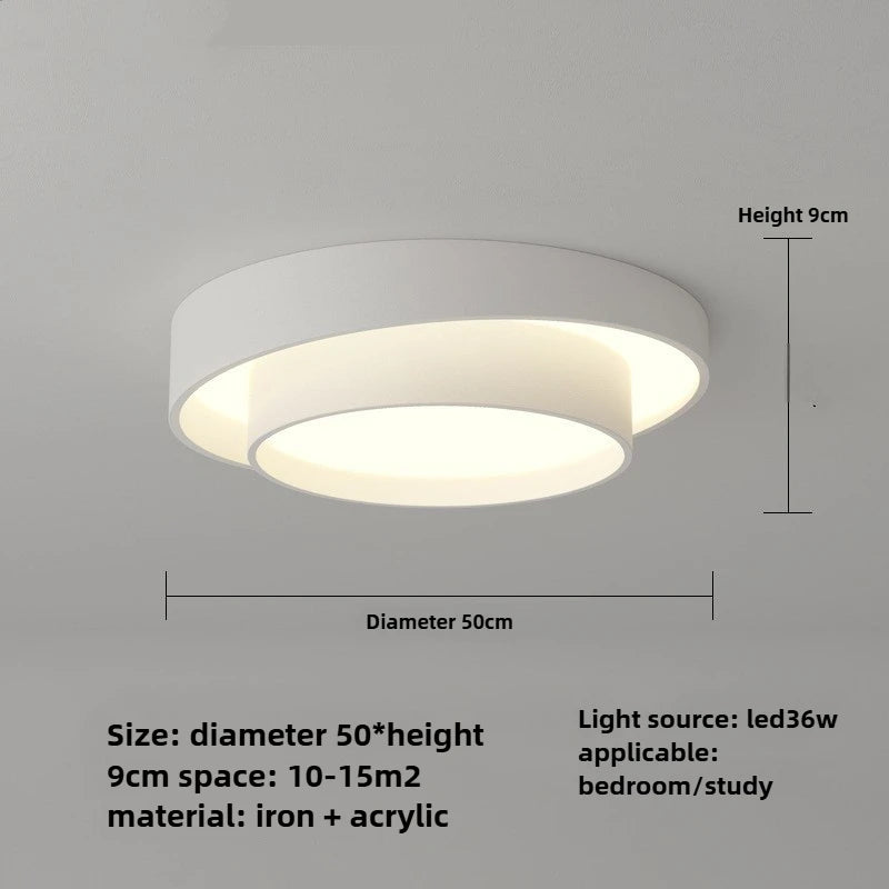 Modern Dimmable LED Flush Mount Ceiling Light for Home & Kitchen