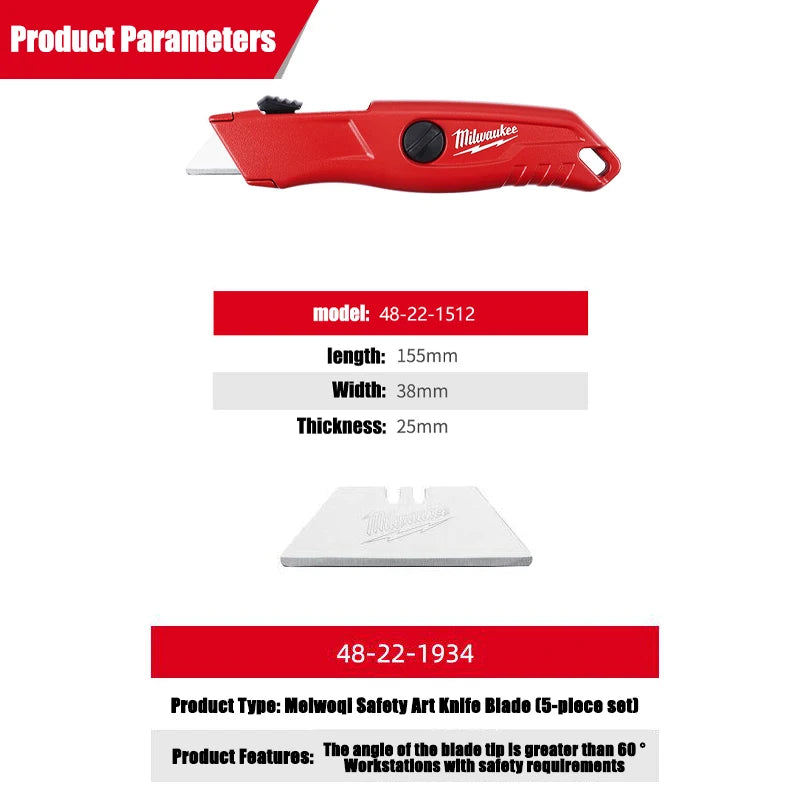 Milwaukee Self-Retracting Safety Knife - Ultimate Cutting Tool
