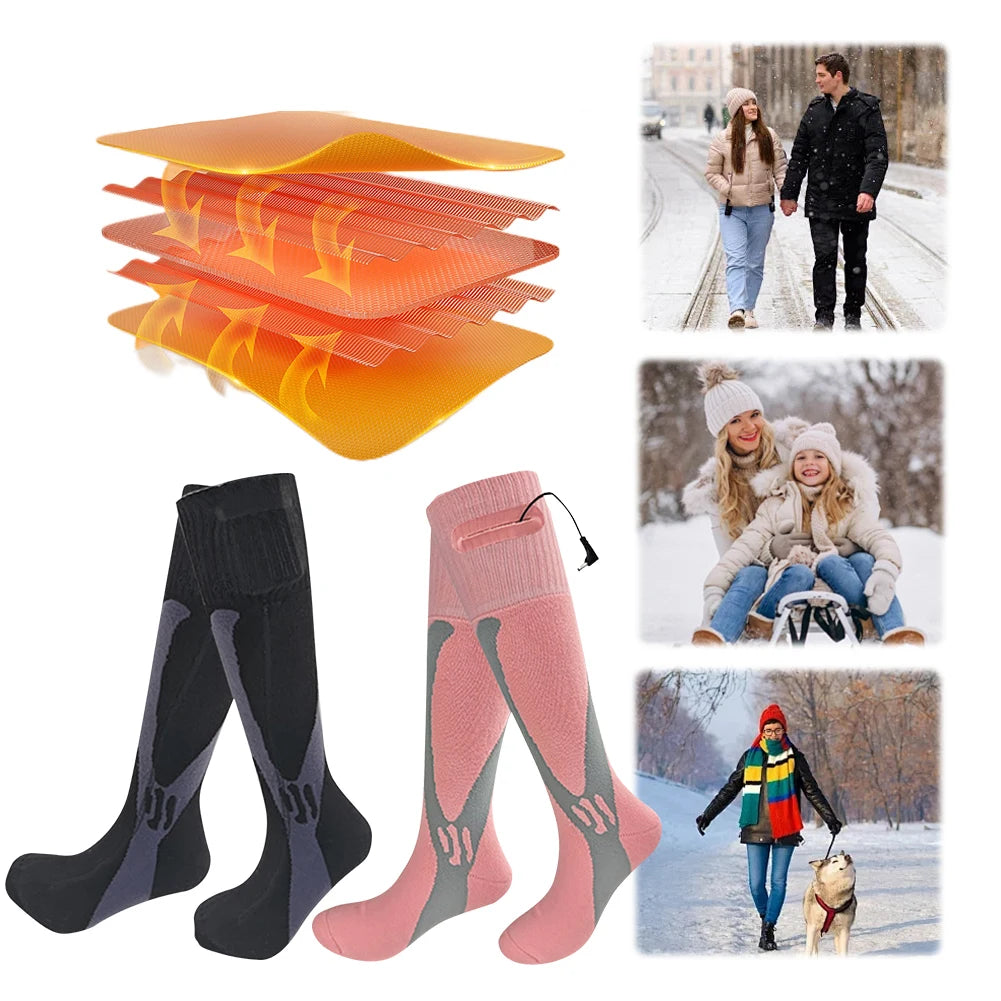 Rechargeable Electric Heated Socks for Outdoor Adventures