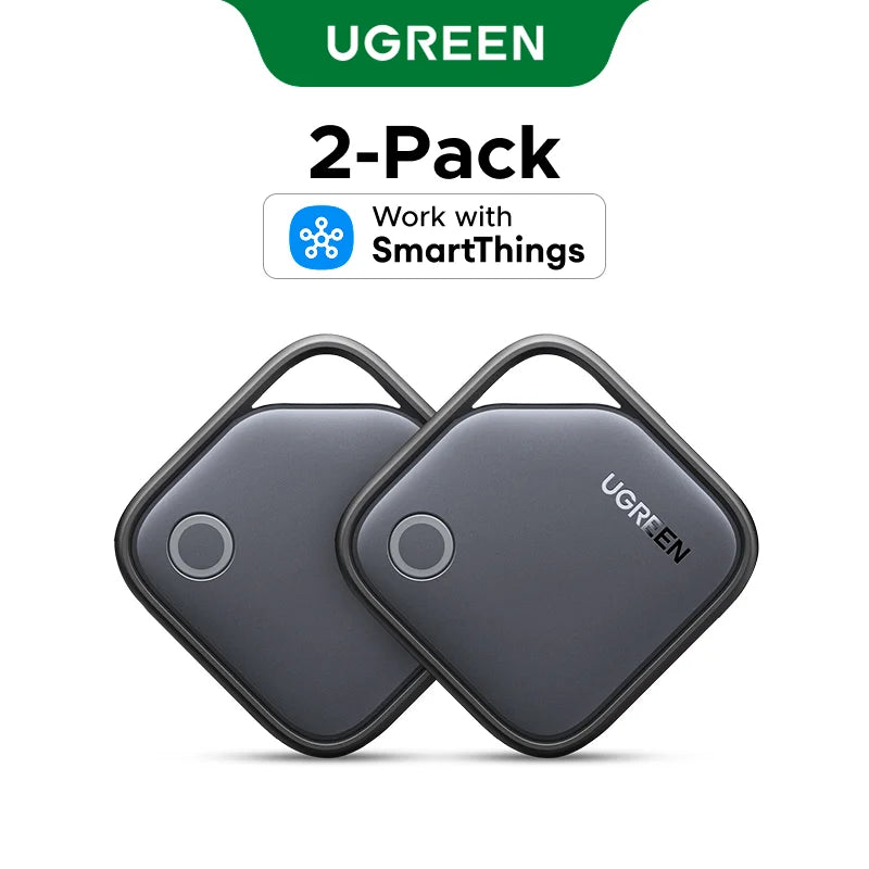 2-Pack UGREEN Bluetooth Tracker Tags - Long Battery Life & Easy Integration