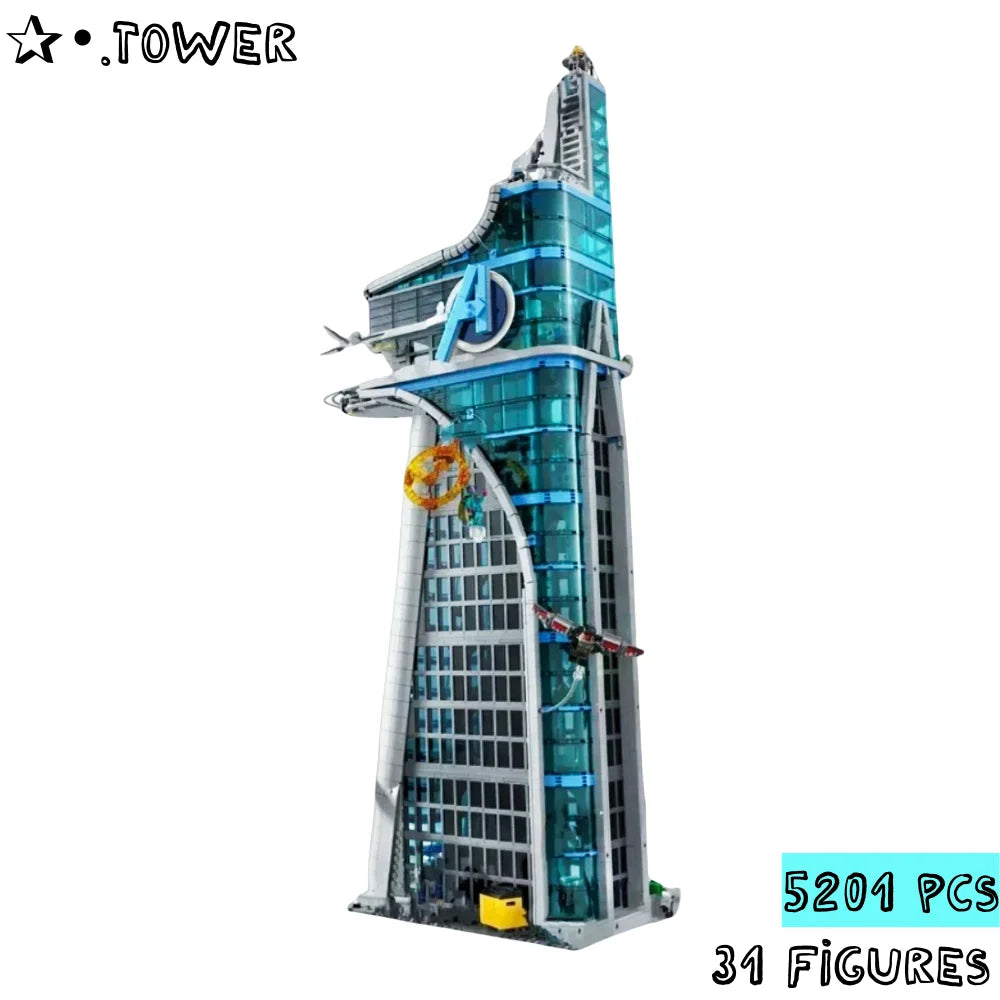 5201PCS Modular Battle Tower Building Kit - Creative Architecture for Kids