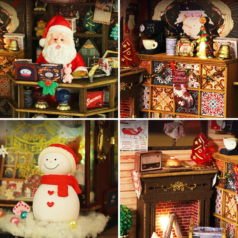 Enchanting DIY Christmas Wonderland Miniature Kit - Handcrafted 3D Model