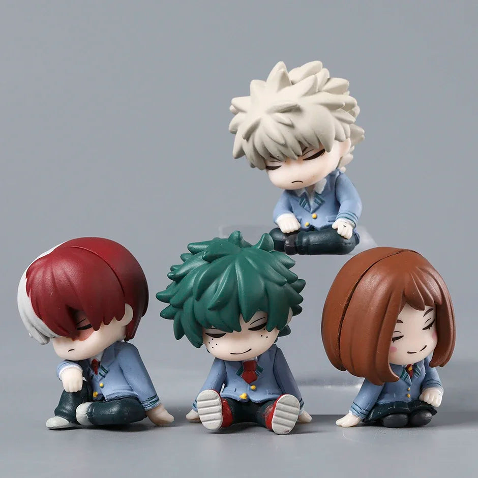 My Hero Academia PVC Collectible Doll Set - 4 Character Figures