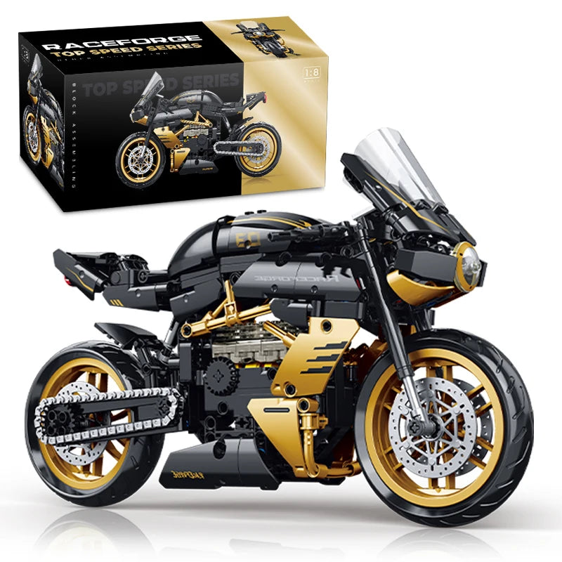 500+ PCS Super Racing Motorcycle Building Set | AGUS Block Model