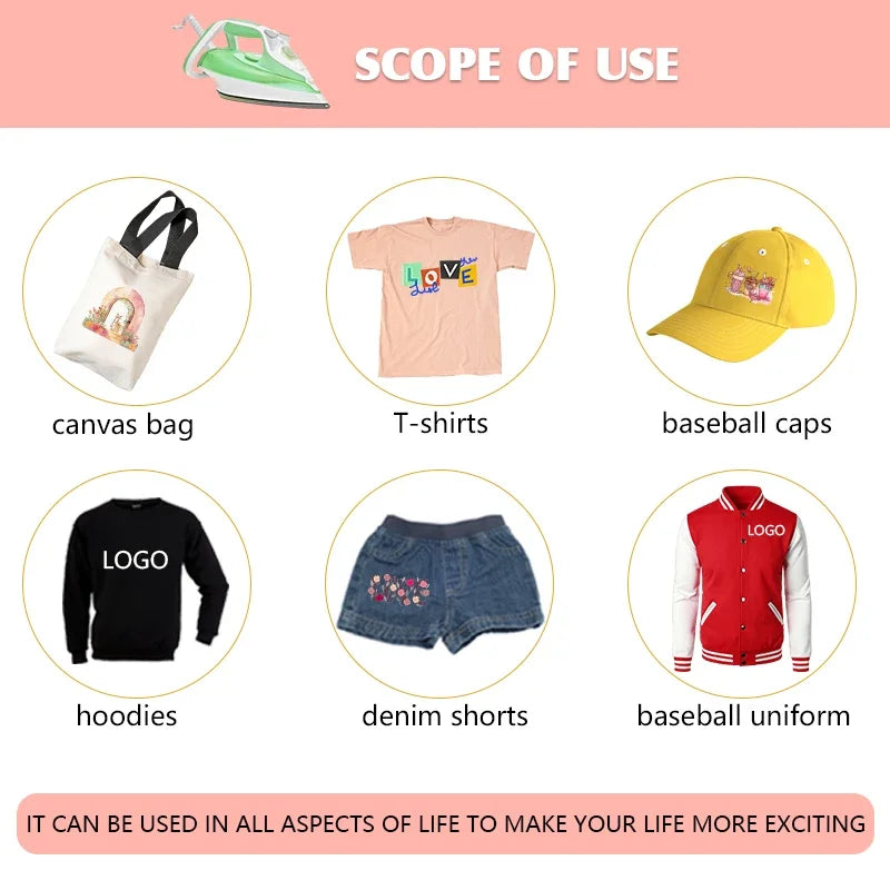 Custom Heat-Sensitive Iron-On Badges | Personalized Logo Patches