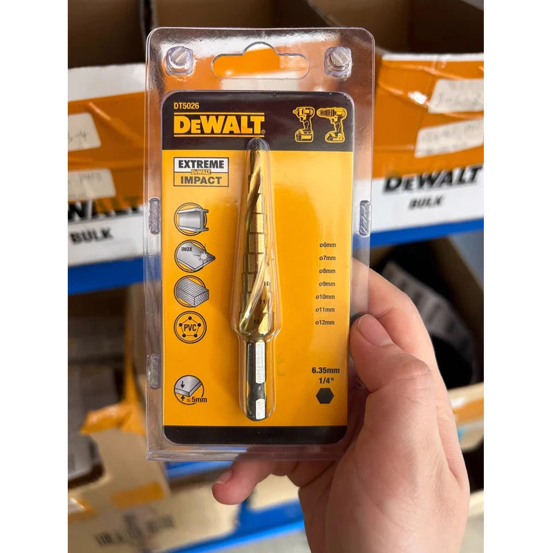 DEWALT Titanium Step Drill Bit Set - Impact Hex, Durable Metal Tool