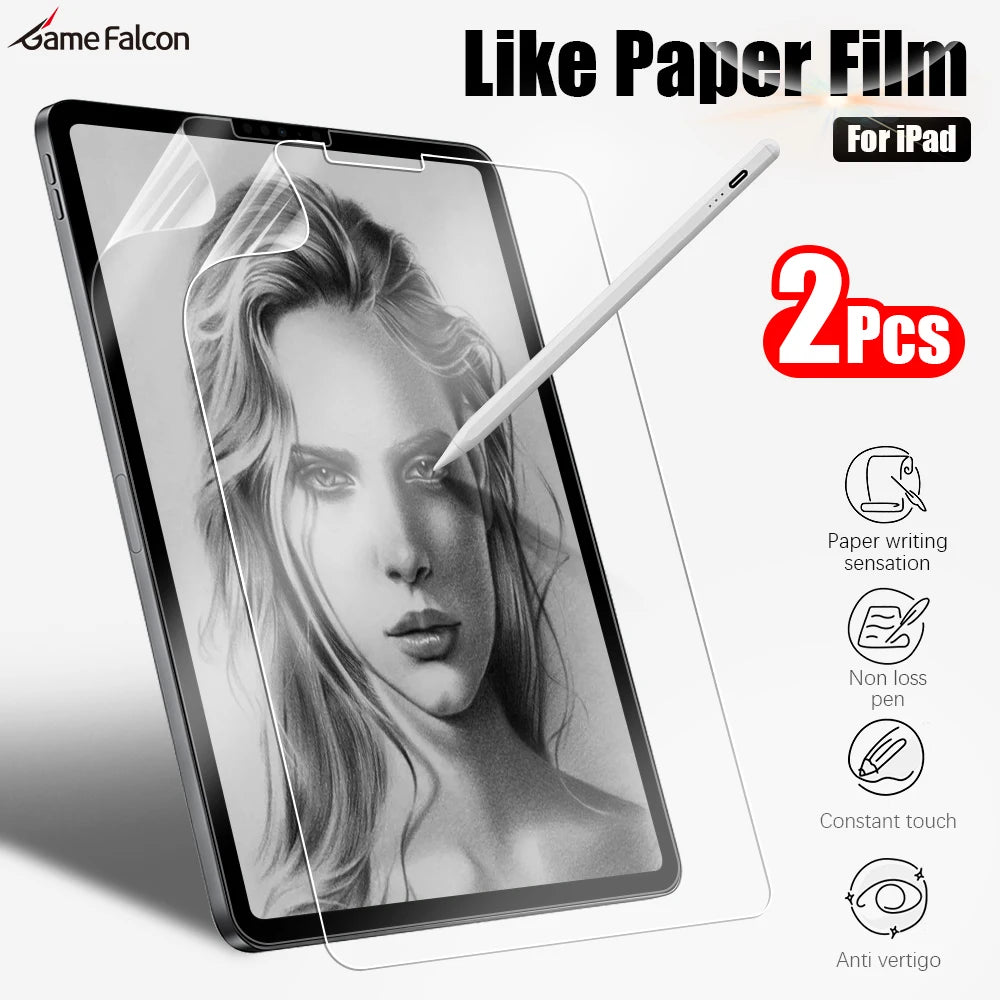 Matte Paper Screen Protectors 2-Pack for iPad Pro, Air & Mini