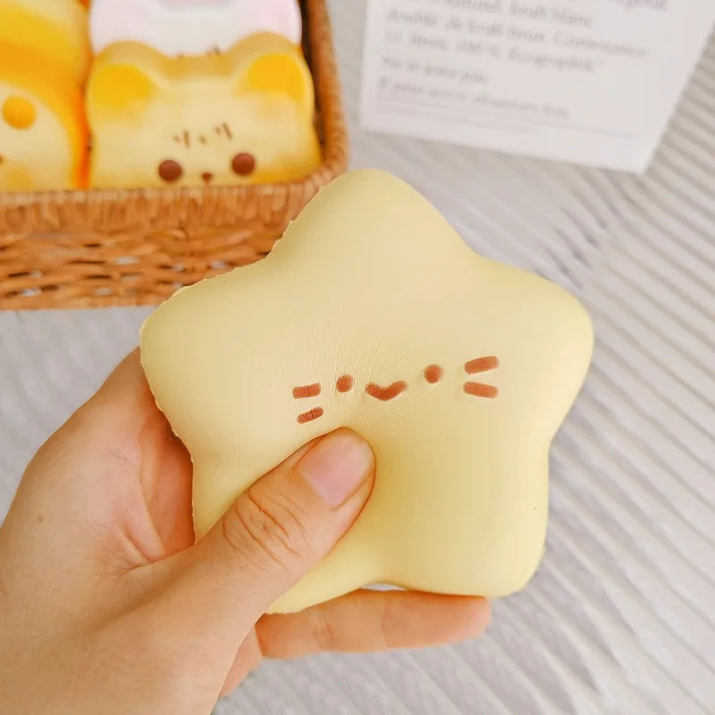 Cute Slow Rebound Bread Squeeze Toy - Stress Relief Fidget Prop