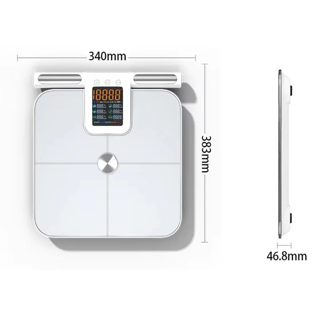 Smart Bluetooth Body Fat Scale - 24 Health Metrics & User-Friendly