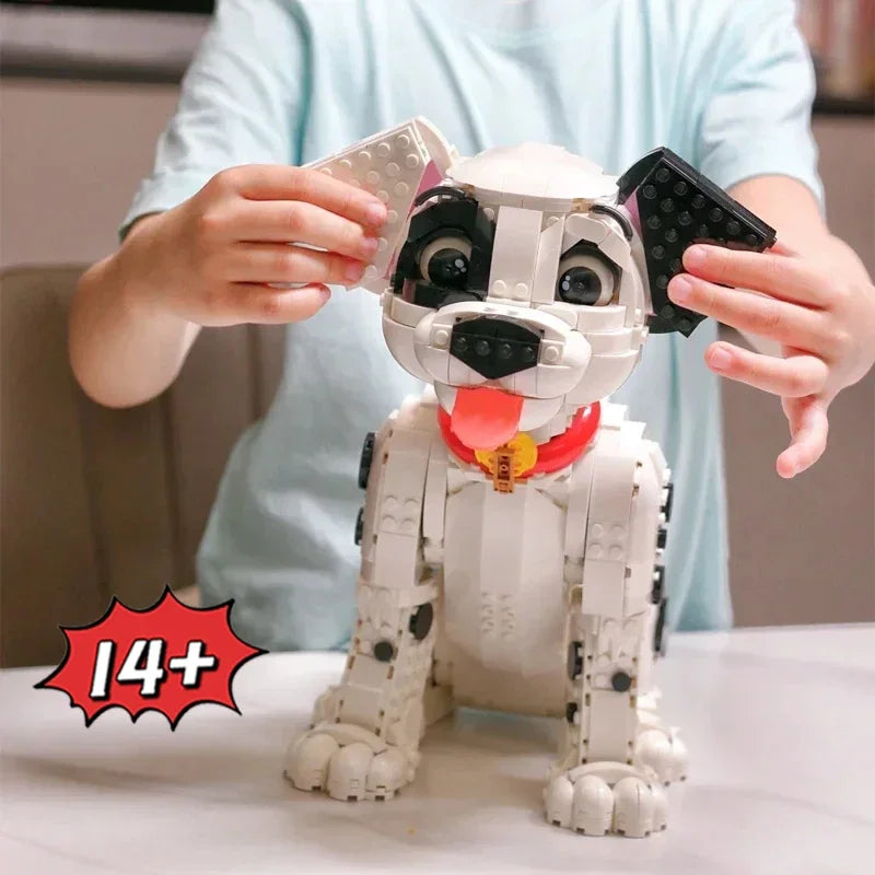 1722PCS Cartoon Puppy Building Block Set - Creative DIY Gift Idea