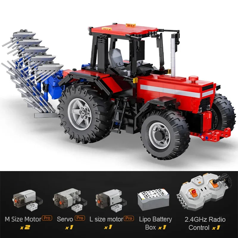 Cada 1:17 City Remote Control Agricultural Vehicle Building Blocks