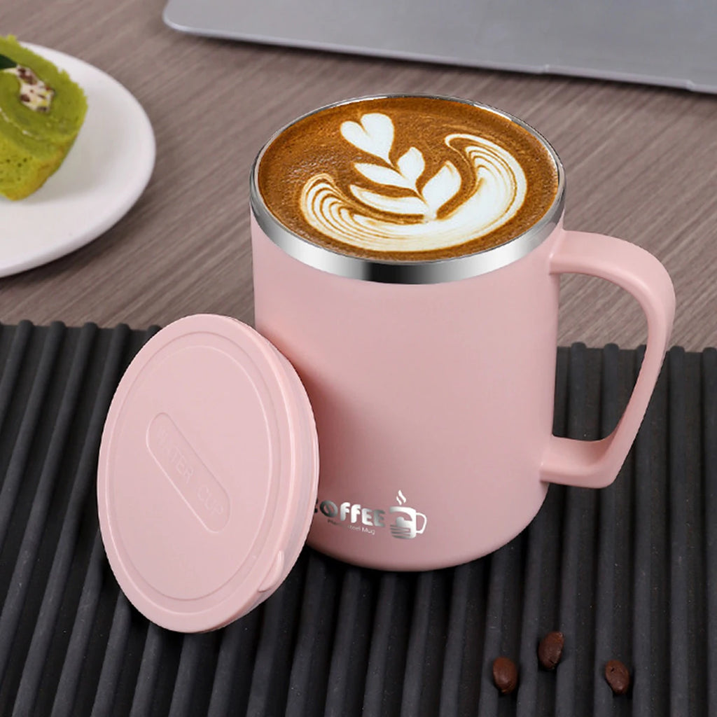 480ml Double Wall Insulated Stainless Steel Coffee Mug