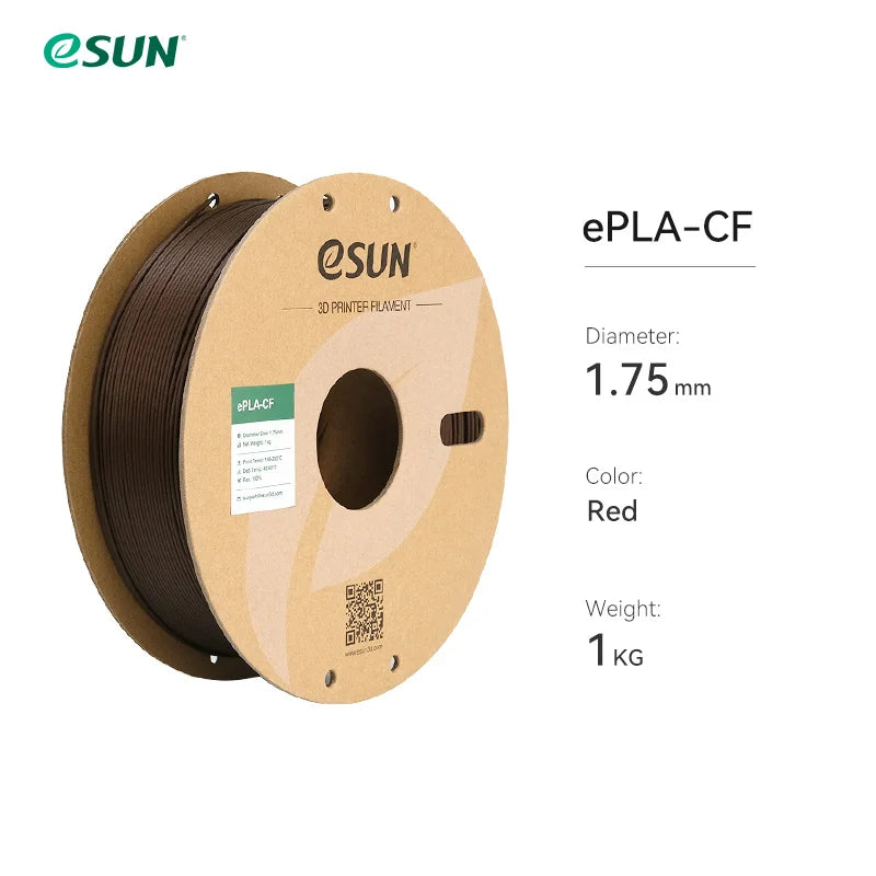 eSUN Carbon Fiber PLA Filament - High Strength 1KG 1.75MM for 3D Printing