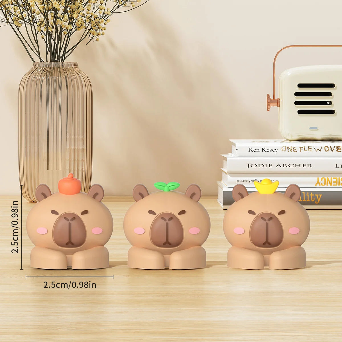 Cute Capybara Cable Managers - Self-Adhesive Organizer Clips