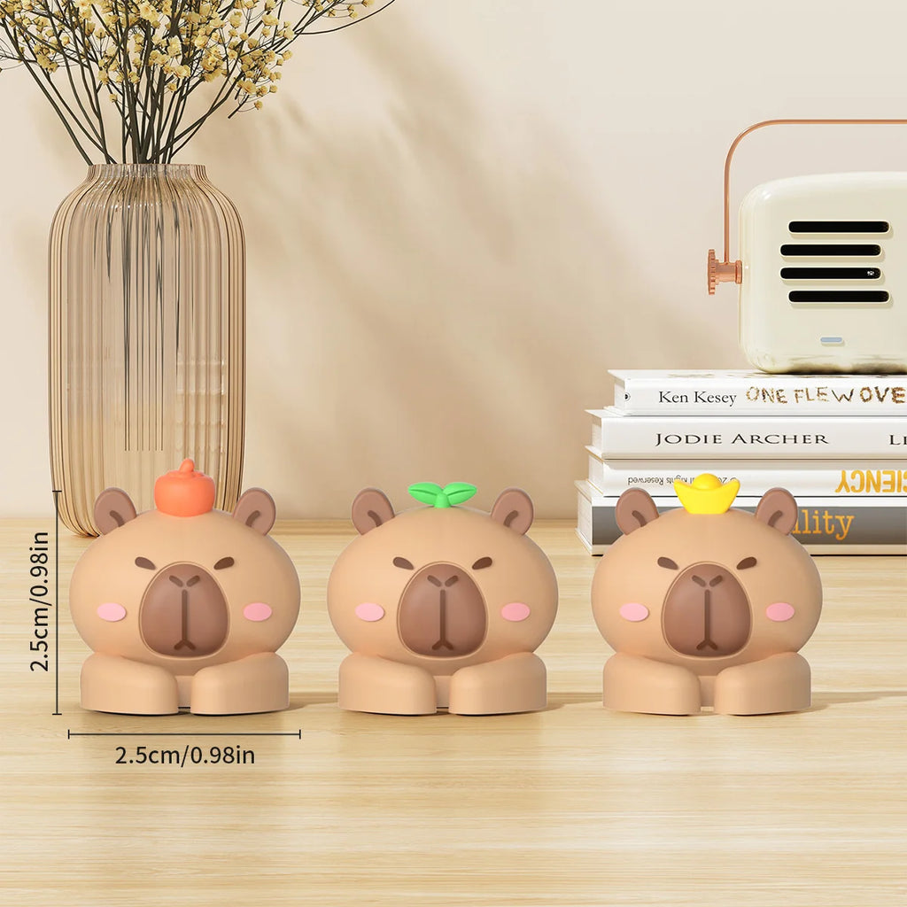 Cute Capybara Cable Managers - Self-Adhesive Cable Organizer Clips