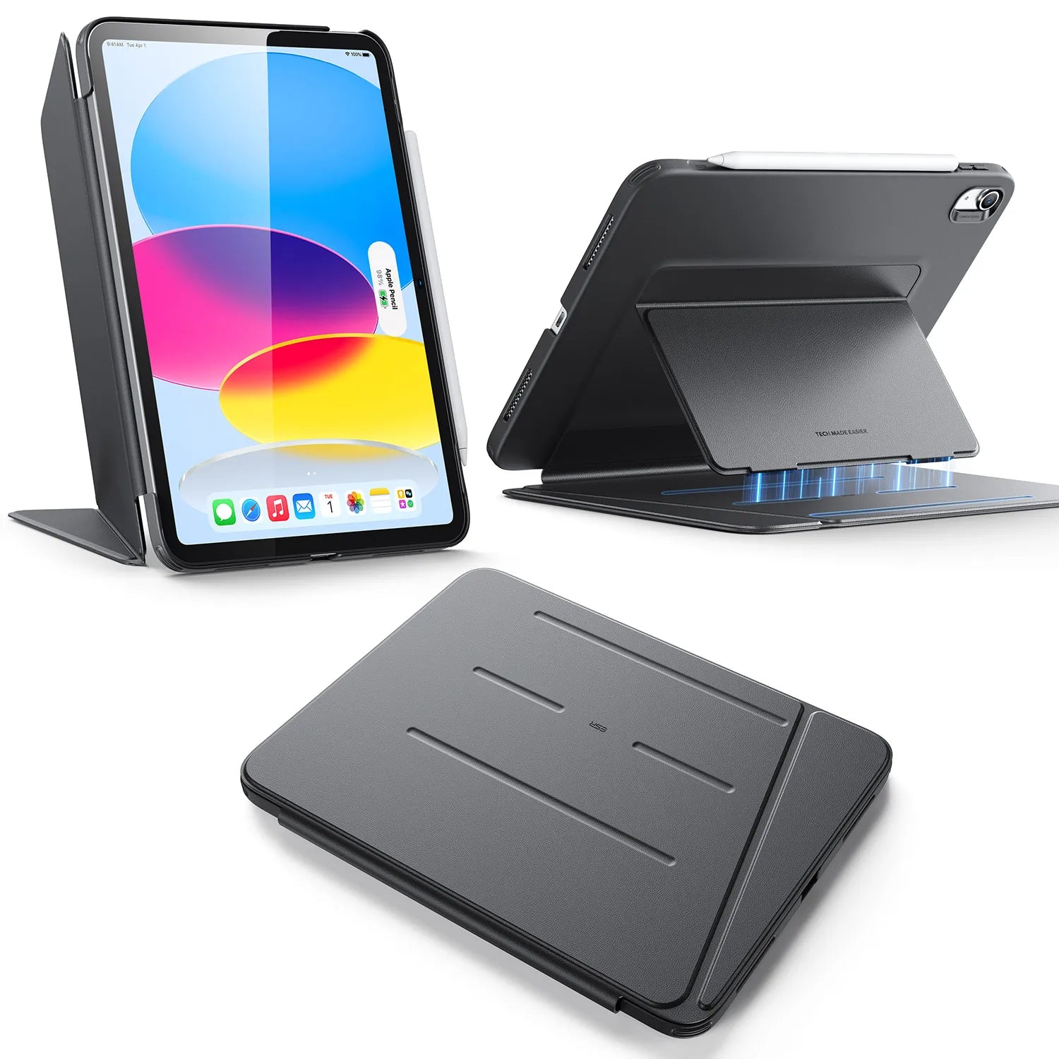 ESR iPad Case for 11th & 10th Gen - Lightweight Multi-Angle Stand