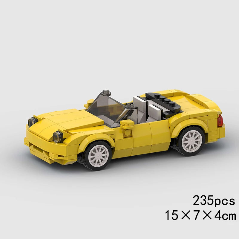City Speed Convertible Racing Car Building Blocks - Ultimate DIY Model