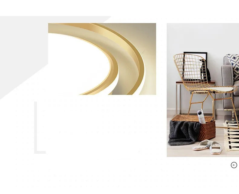 Modern Dimmable LED Ceiling Lamp for Home Spaces - Stylish Indoor Lighting