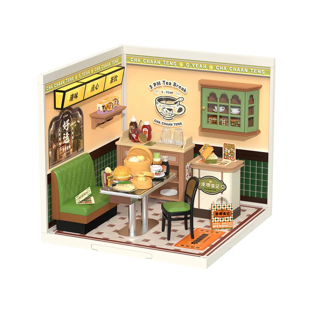Rolife DIY Night Out Food Stall - Miniature Restaurant Kit for All Ages