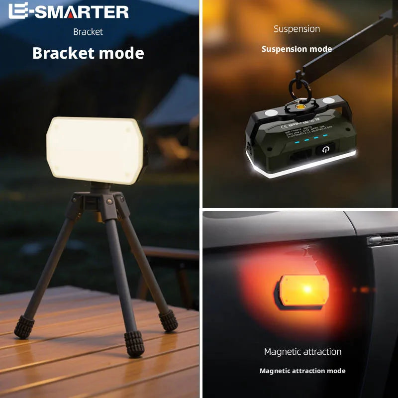 ESMARTER LED Camping Lantern - Ultra Bright, Rechargeable, Magnetic Base