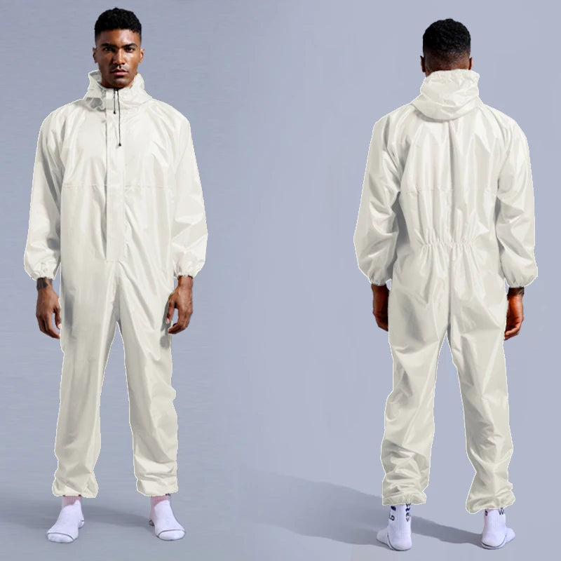 Waterproof One-Piece Raincoat for Men and Women - Versatile Rain Gear