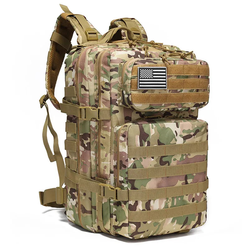 Durable 45L Tactical Backpack for Travel & Outdoor Adventures
