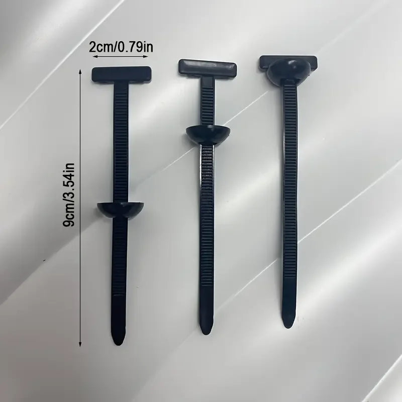 100 Heavy-Duty Self-Locking Nylon Cable Ties - UV-Resistant Fasteners