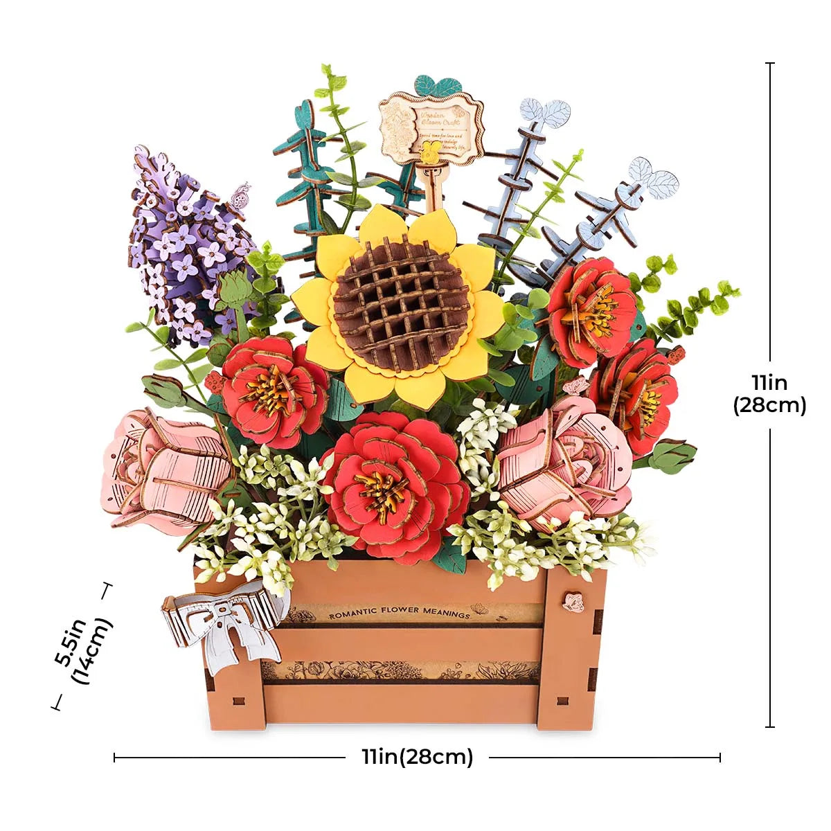 Robotime Wooden Bloom Box 3D DIY Puzzle for Home Decor & Gifts