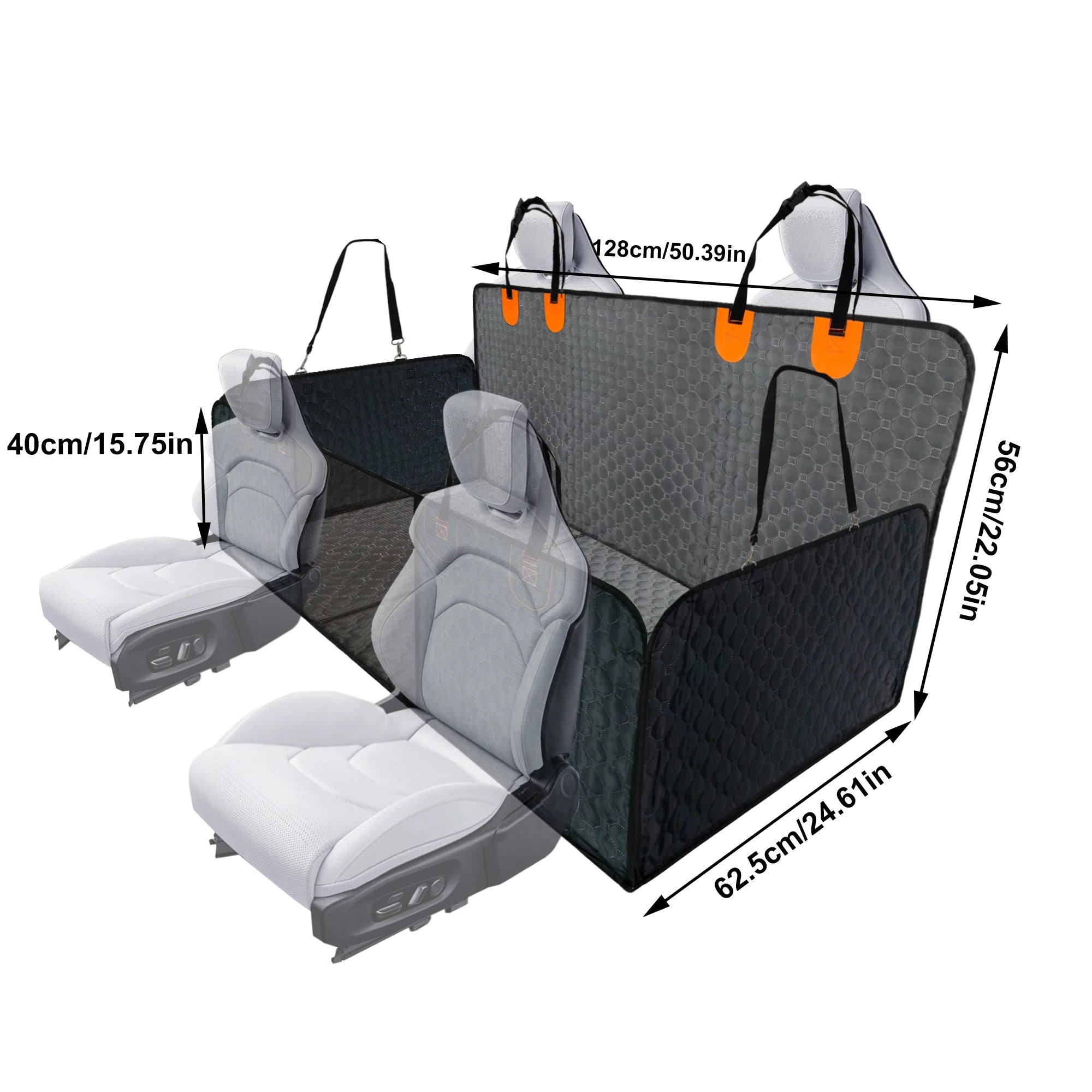 Bingopaw Back Seat Extender | Waterproof Dog Car Hammock & Protector