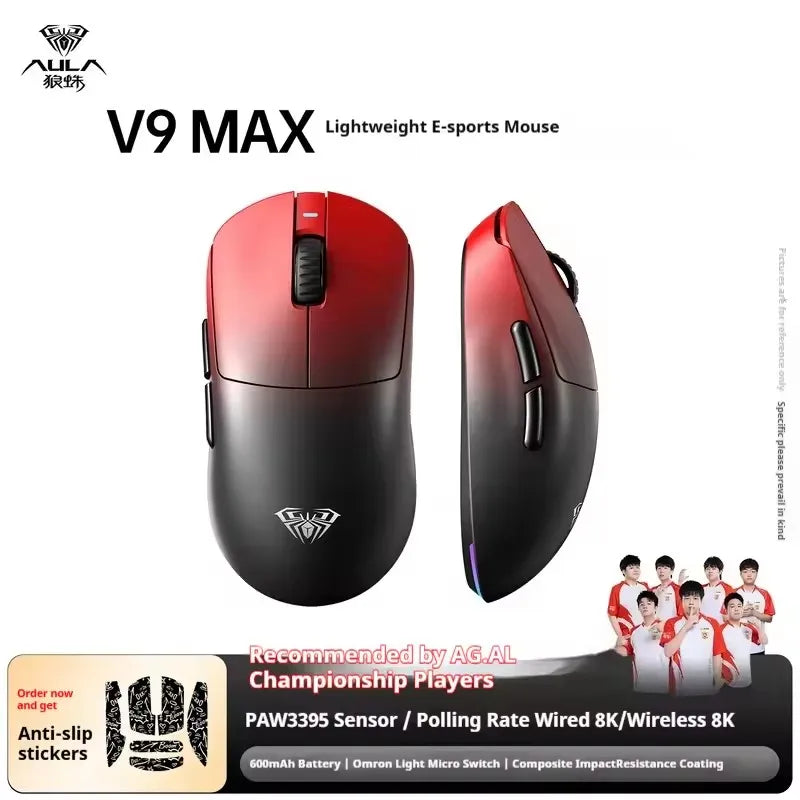 AULA V9 MAX+ Wireless Gaming Mouse - Ultra-Fast, Ergonomic, Versatile