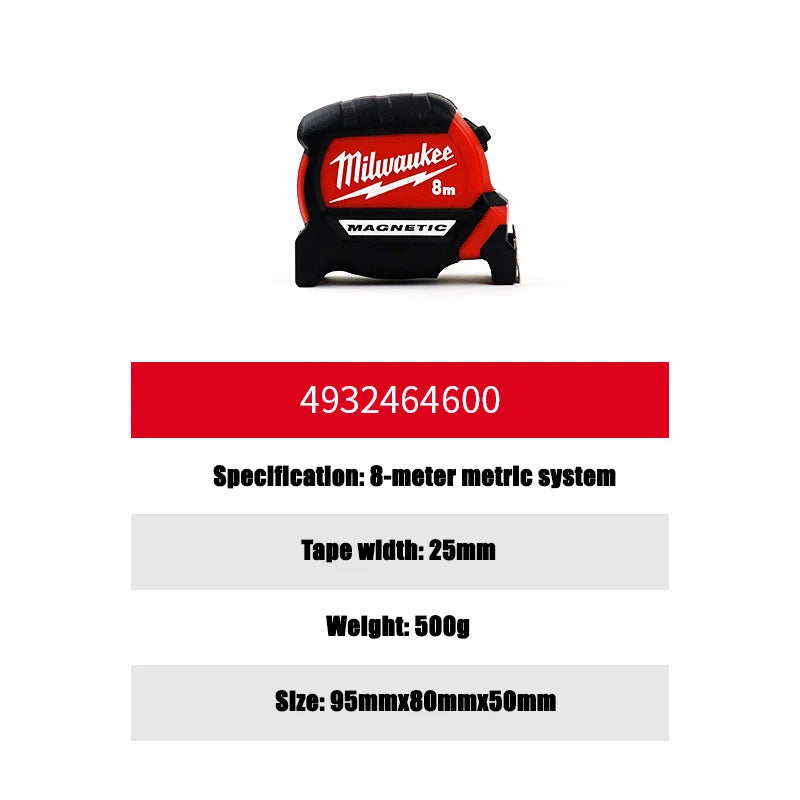 Milwaukee Heavy-Duty Magnetic Tape Measure | 3m-10m Precision Tool
