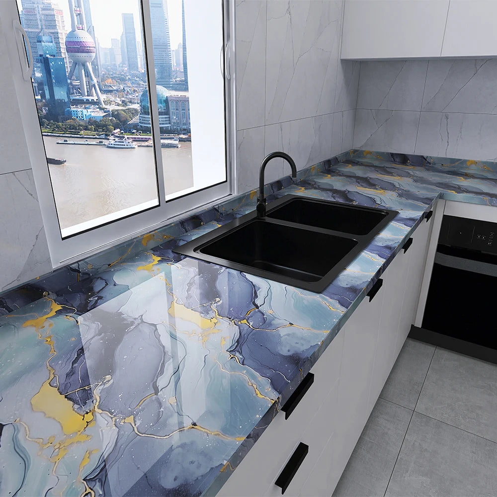 Waterproof Self-Adhesive PVC Wallpaper for Kitchen & Home Decor