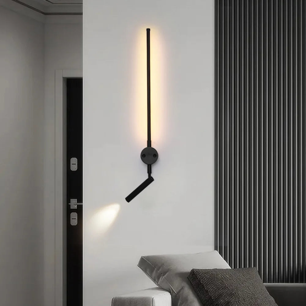 Modern Rotating Spotlight LED Wall Lamp for Living Room & Bedroom