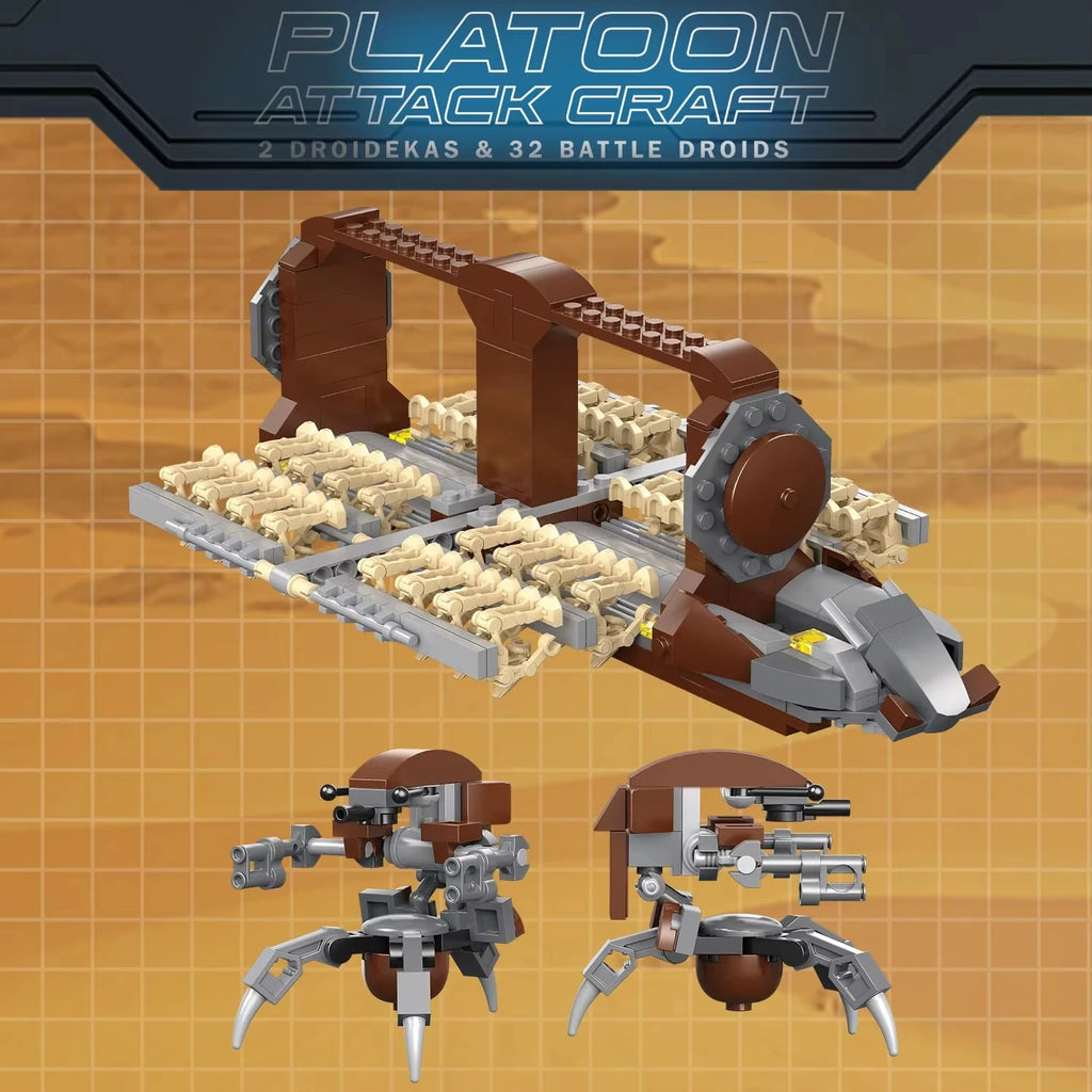 522pcs Building Set - Platoon Attack Craft for Kids | MOULD KING