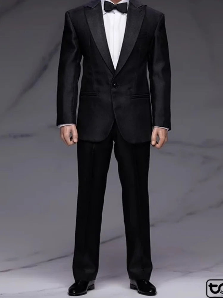 Classic Black Suit for 12" Action Figure - Stylish Agent Outfit