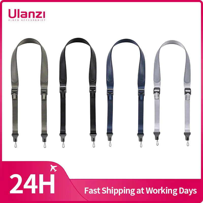 Ulanzi CSS1 Camera Shoulder Strap - Quick-Adjust, Striped Design