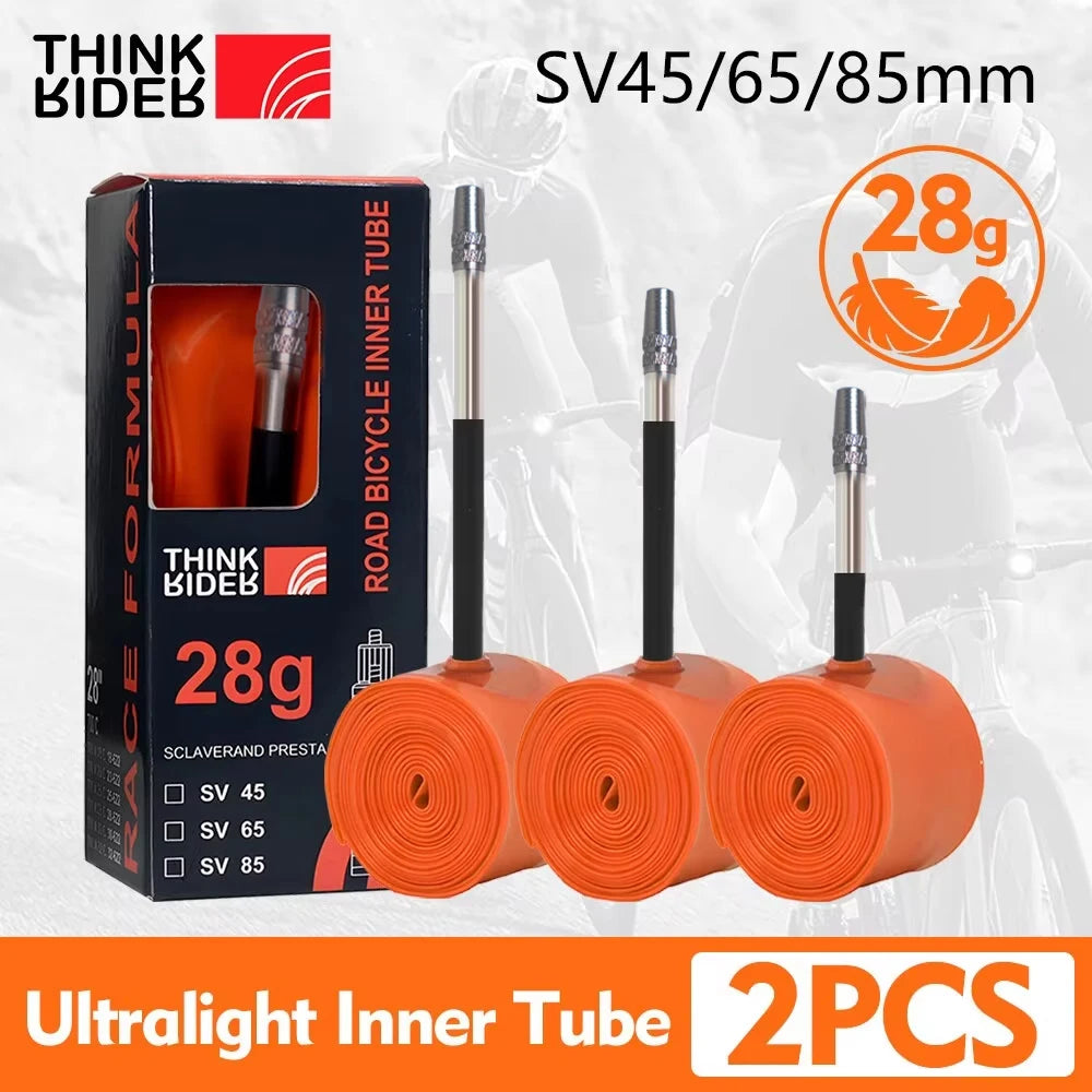 ThinkRider 28g Ultralight TPU Bike Inner Tube 700x18-32c French Valve