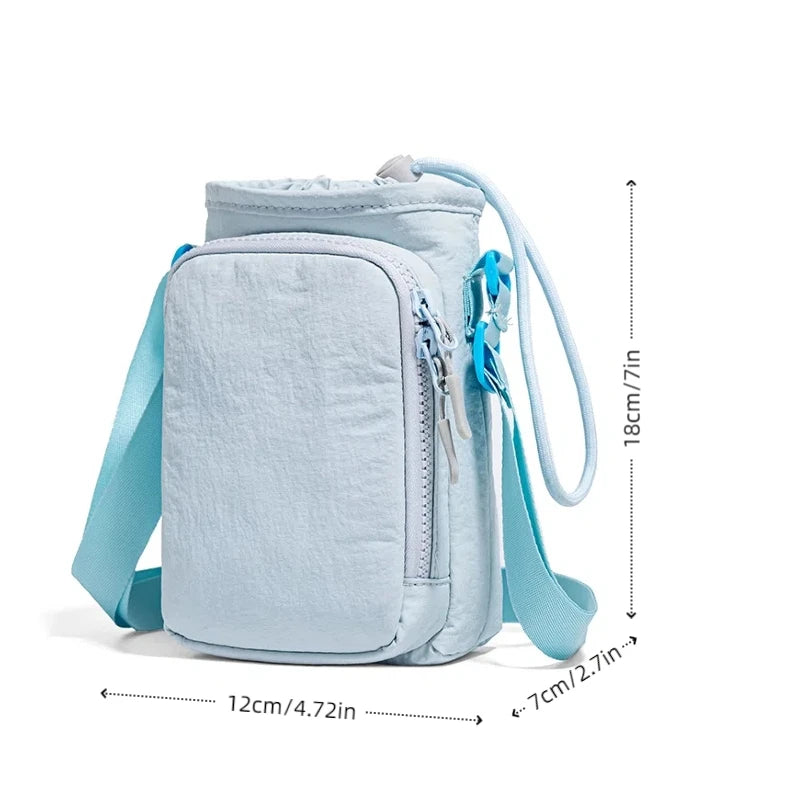 Adjustable Water Bottle Carrier Bag with Phone Pocket - Outdoor Ready