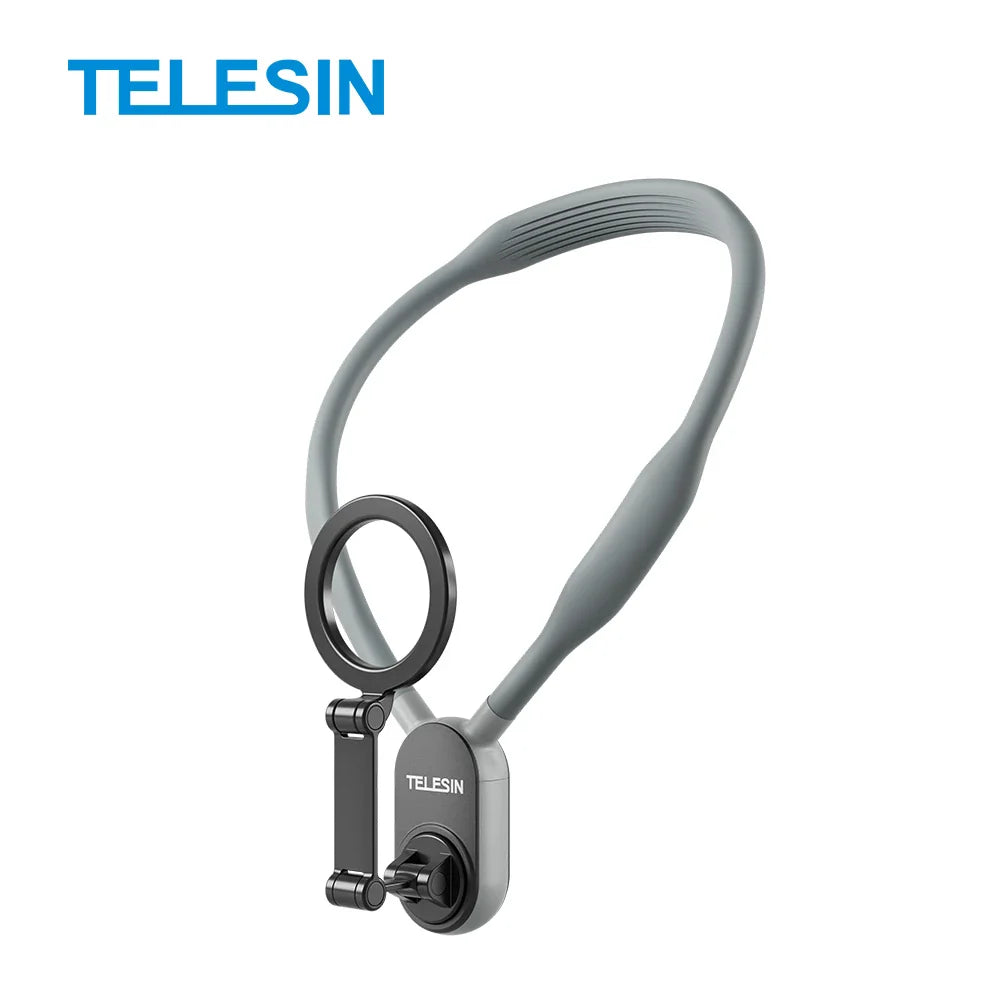 TELESIN Magnetic Neck Mount for Smartphones - Quick Release & Comfort