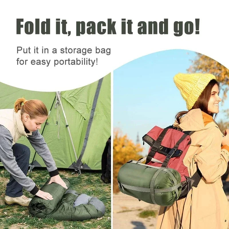 Ultralight Waterproof 4-Season Camping Sleeping Bag for Outdoor Adventures