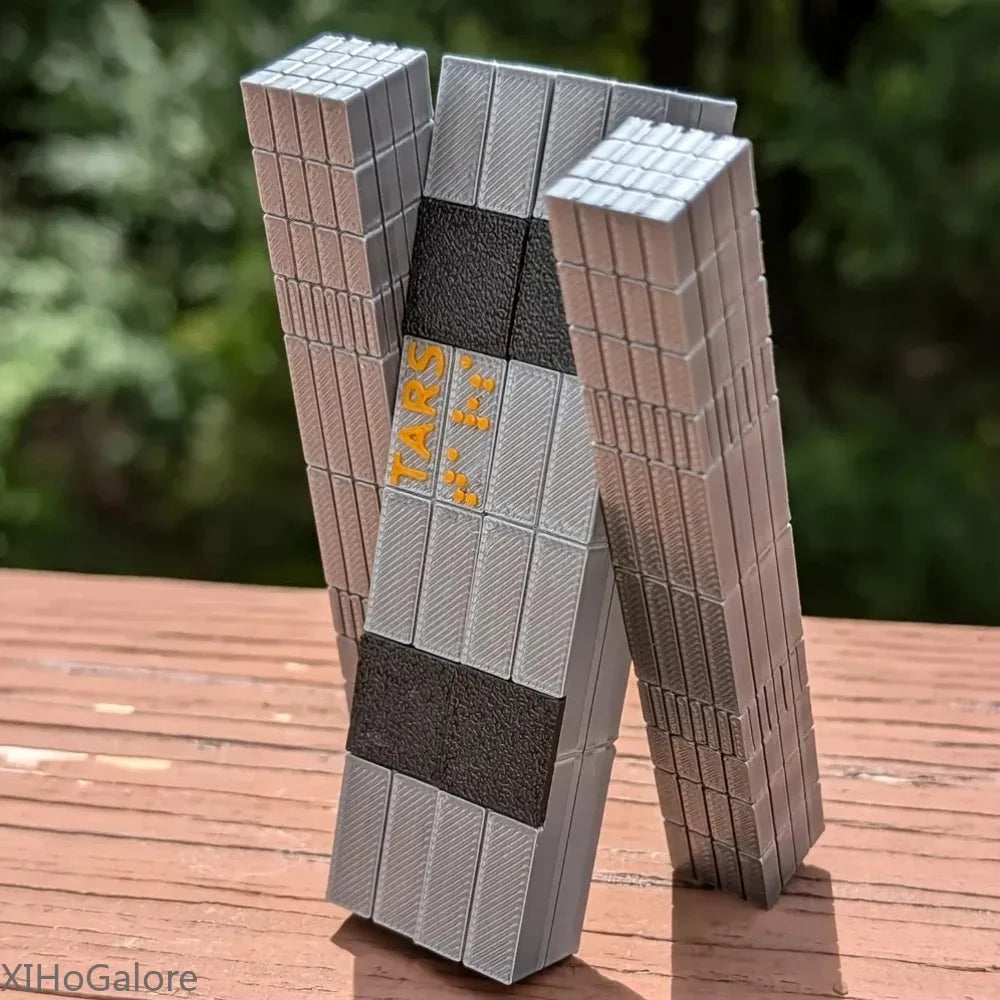 Interstellar Tars Robot 3D Printed Model - Sci-Fi Desk Decor Gift