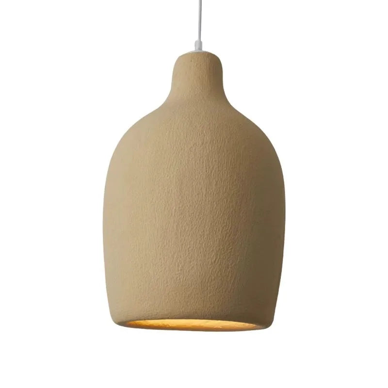 Elegant Japanese Wabi Sabi LED Pendant Lamp for Dining & Kitchen