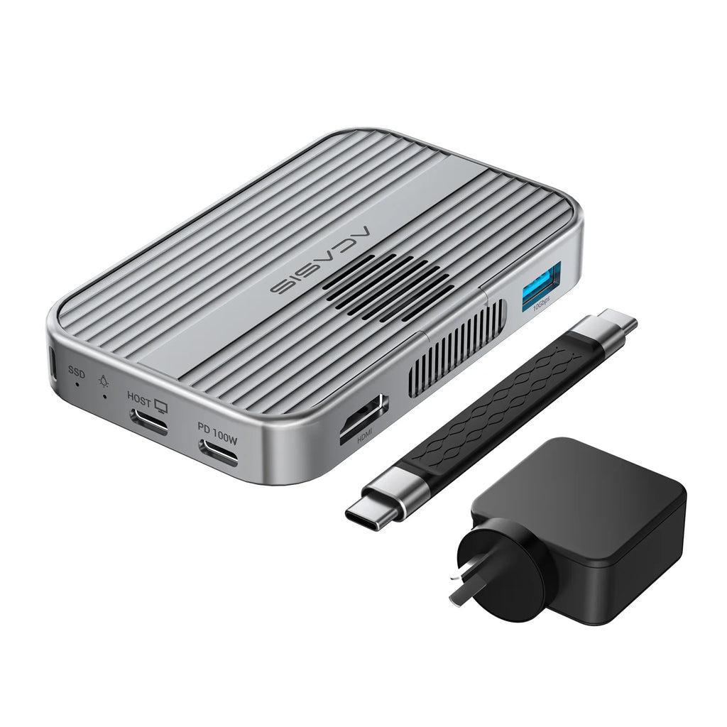 Acasis 10Gbps M.2 NVMe SSD Enclosure & USB-C Dock, Ultra-Fast & Compatible