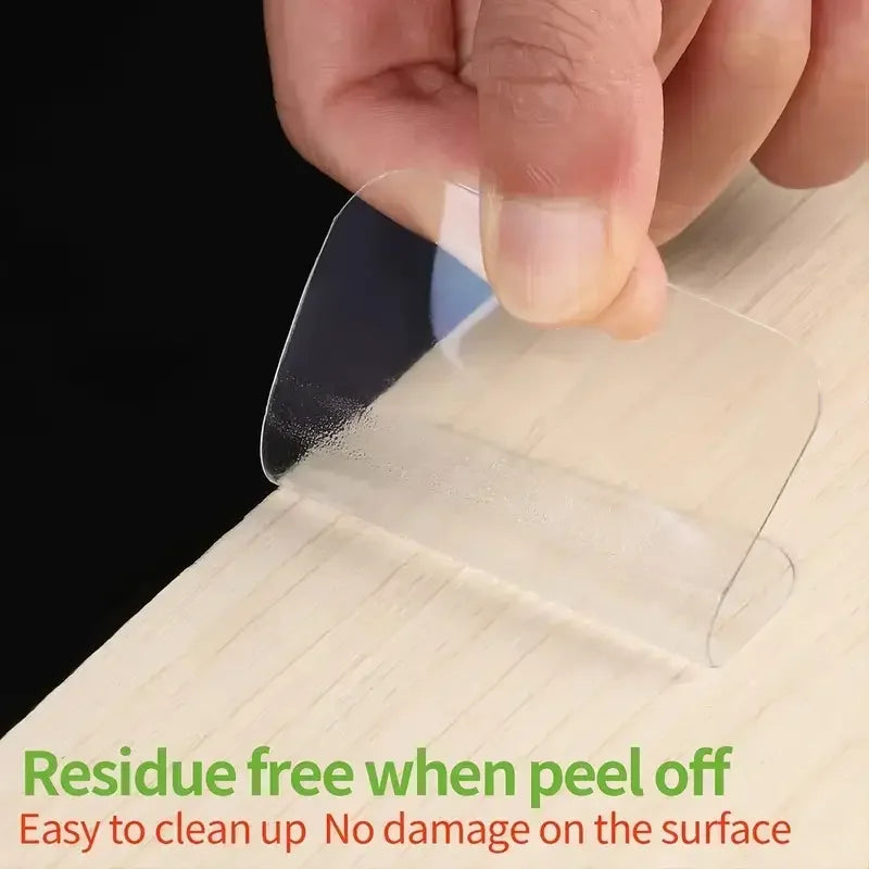 50pcs Heavy-Duty Nano Tape - Strong Double-Sided Adhesive, No Residue, Transparent
