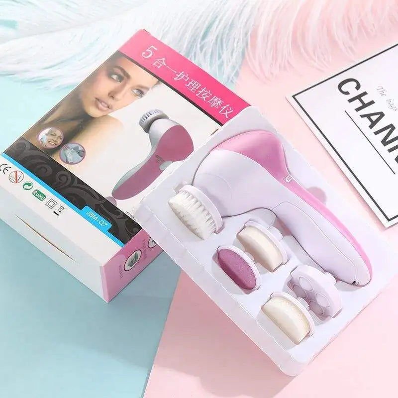 5-in-1 Electric Facial Cleaner & Massager for Deep Skin Purification