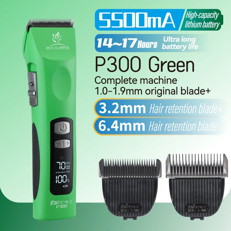 Fenice Cordless Rechargeable Pet Clipper - Professional Grooming Tool