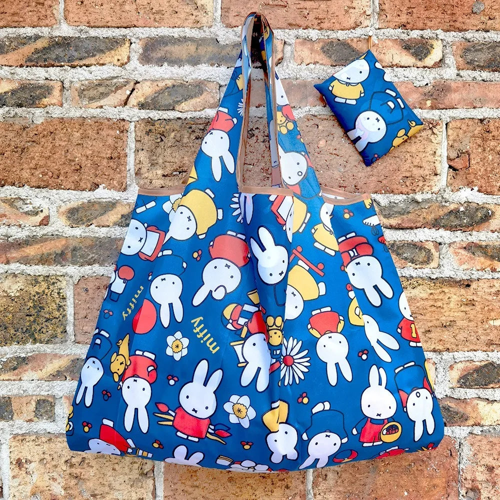 Miffy Extra Large Waterproof Nylon Folding Shopping Tote Bag